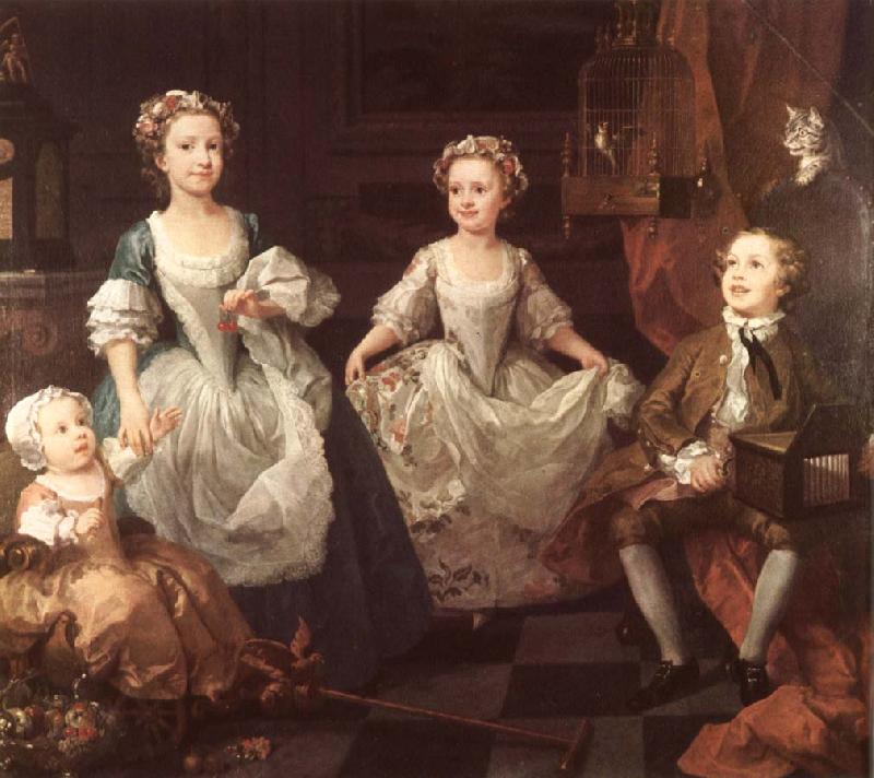 William Hogarth The Graham Children oil painting image